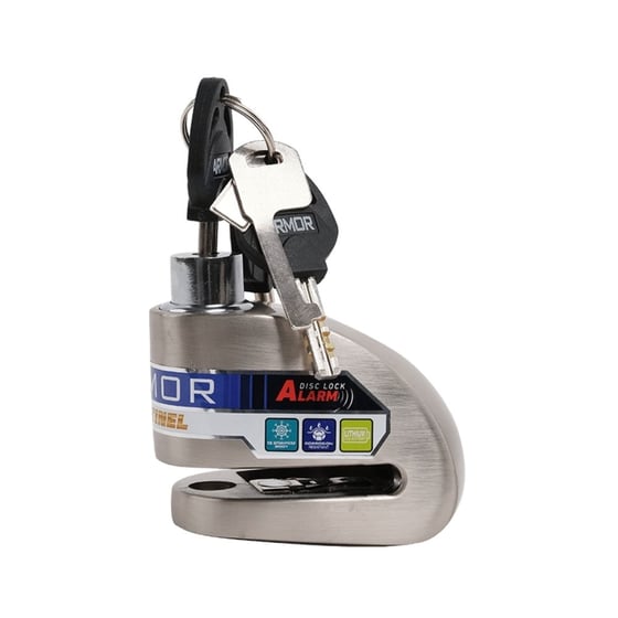 Armor 6mm Güvenlik Sertifikalı Alarmli Disk Kilidi - Motosiklet Kilidi