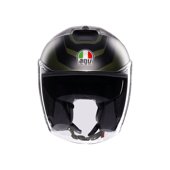 Agv Irides Sakai Matt Green Black Açık Kask - Açık Kasklar