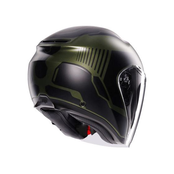 Agv Irides Sakai Matt Green Black Açık Kask - Açık Kasklar