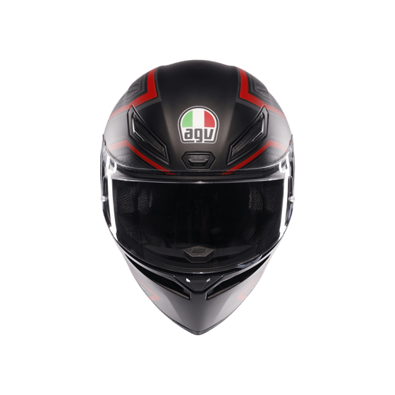 Agv K1 S Sling Matt Black Red Kapalı Kask - Kapalı Kasklar
