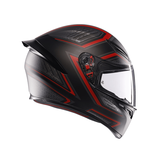 Agv K1 S Sling Matt Black Red Kapalı Kask - Kapalı Kasklar