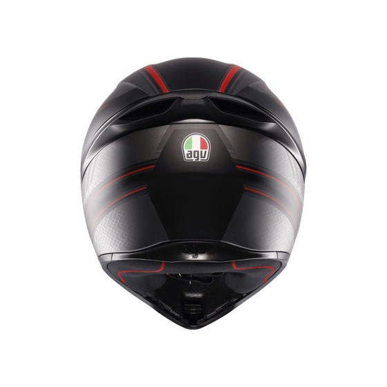 Agv K1 S Sling Matt Black Red Kapalı Kask - Kapalı Kasklar