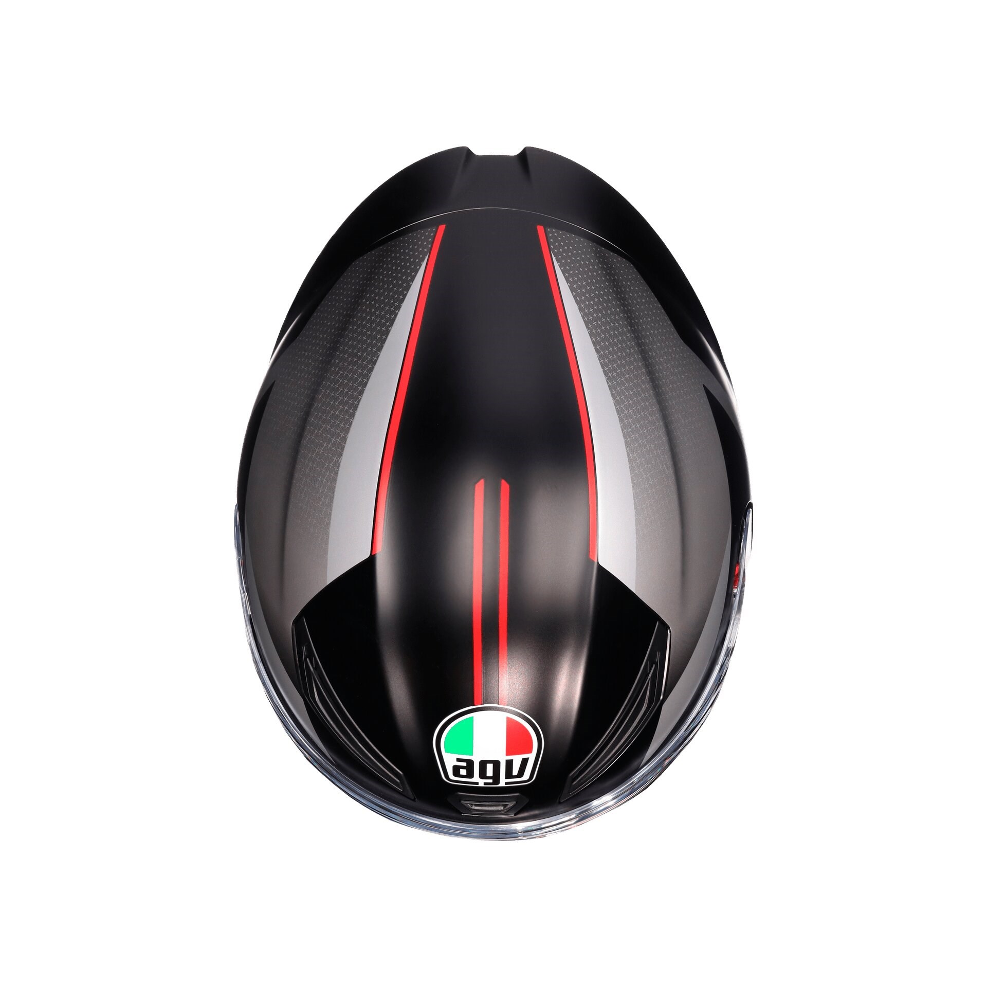 Agv K1 S Lap Matt Black Grey Red Kapalı Kask - Kapalı Kasklar