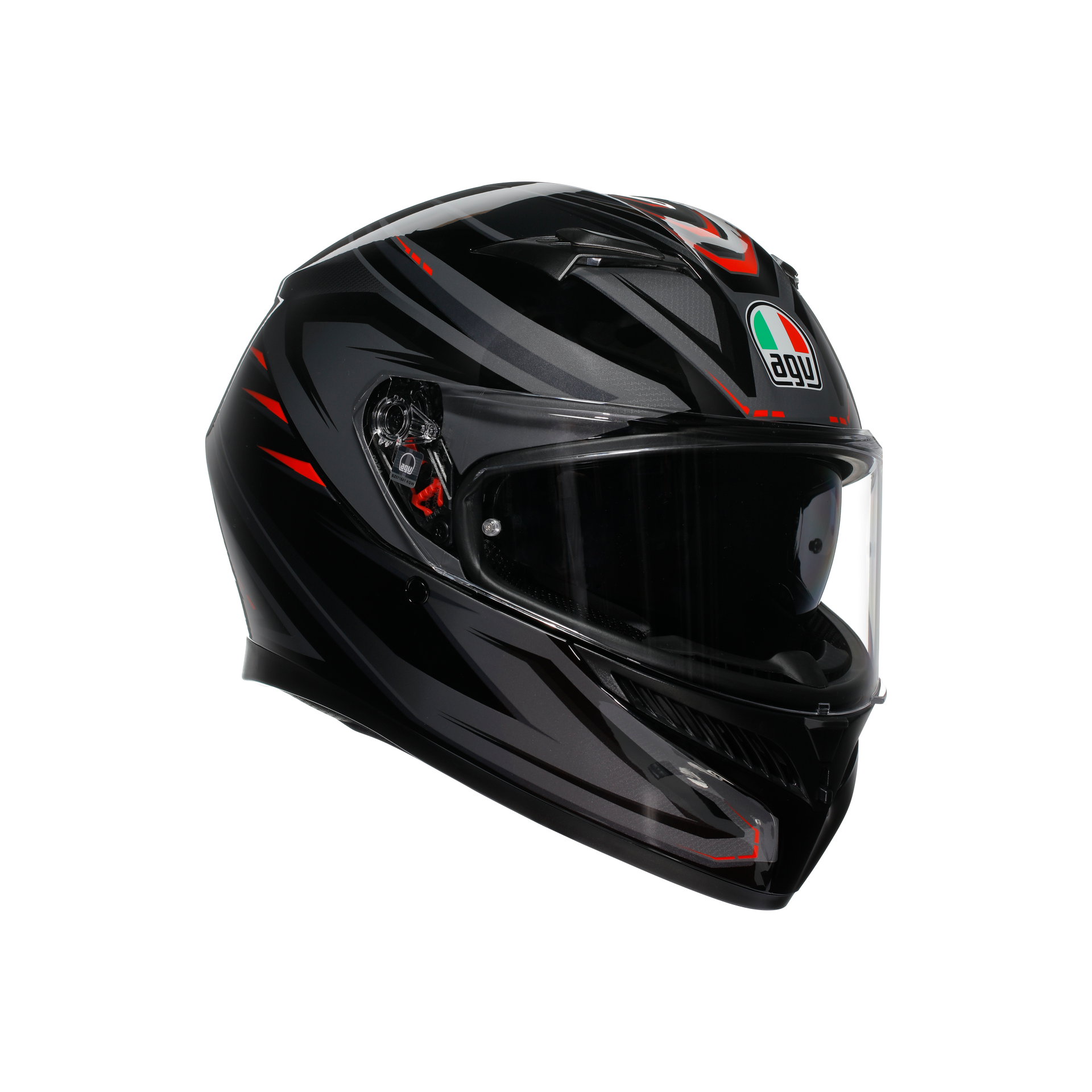 Agv K3 Syth Black Red Kapalı Kask - Kapalı Kasklar