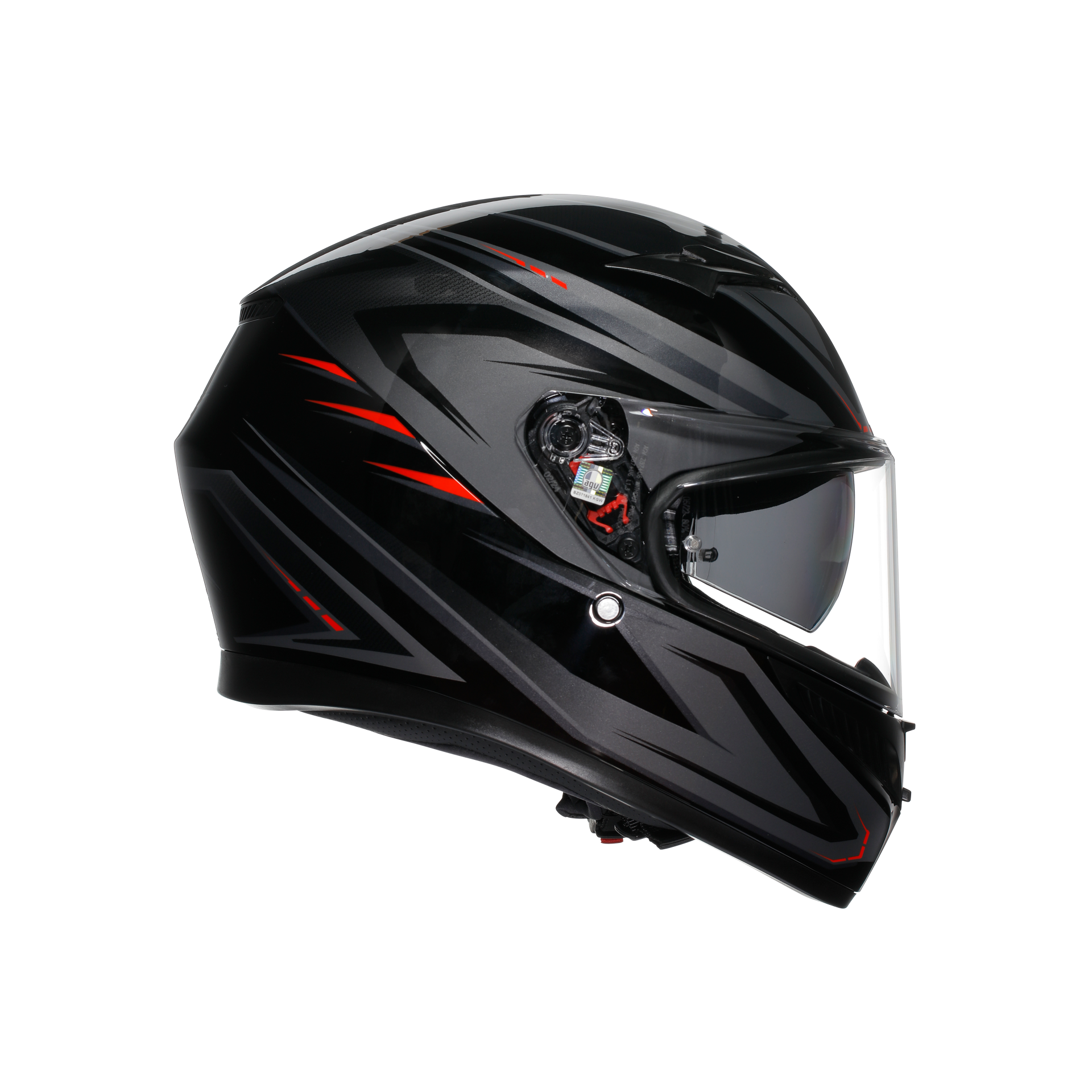 Agv K3 Syth Black Red Kapalı Kask - Kapalı Kasklar