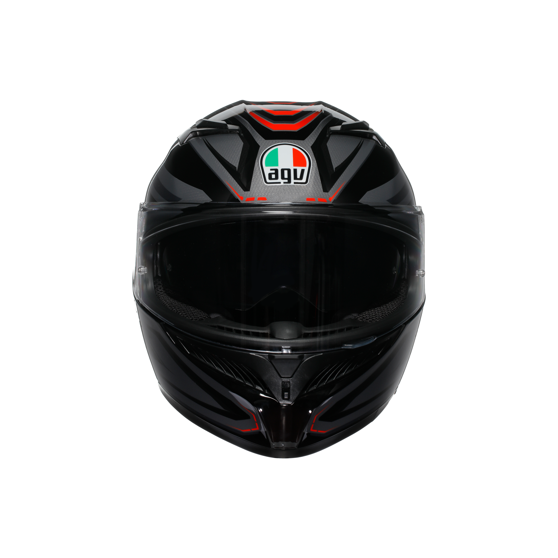 Agv K3 Syth Black Red Kapalı Kask - Kapalı Kasklar