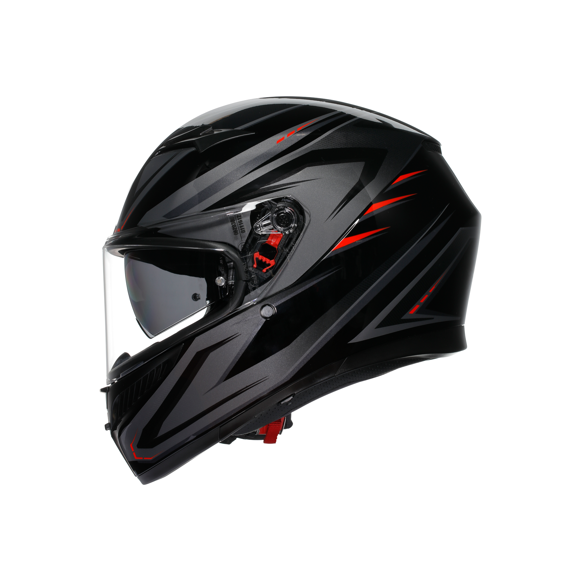 Agv K3 Syth Black Red Kapalı Kask - Kapalı Kasklar