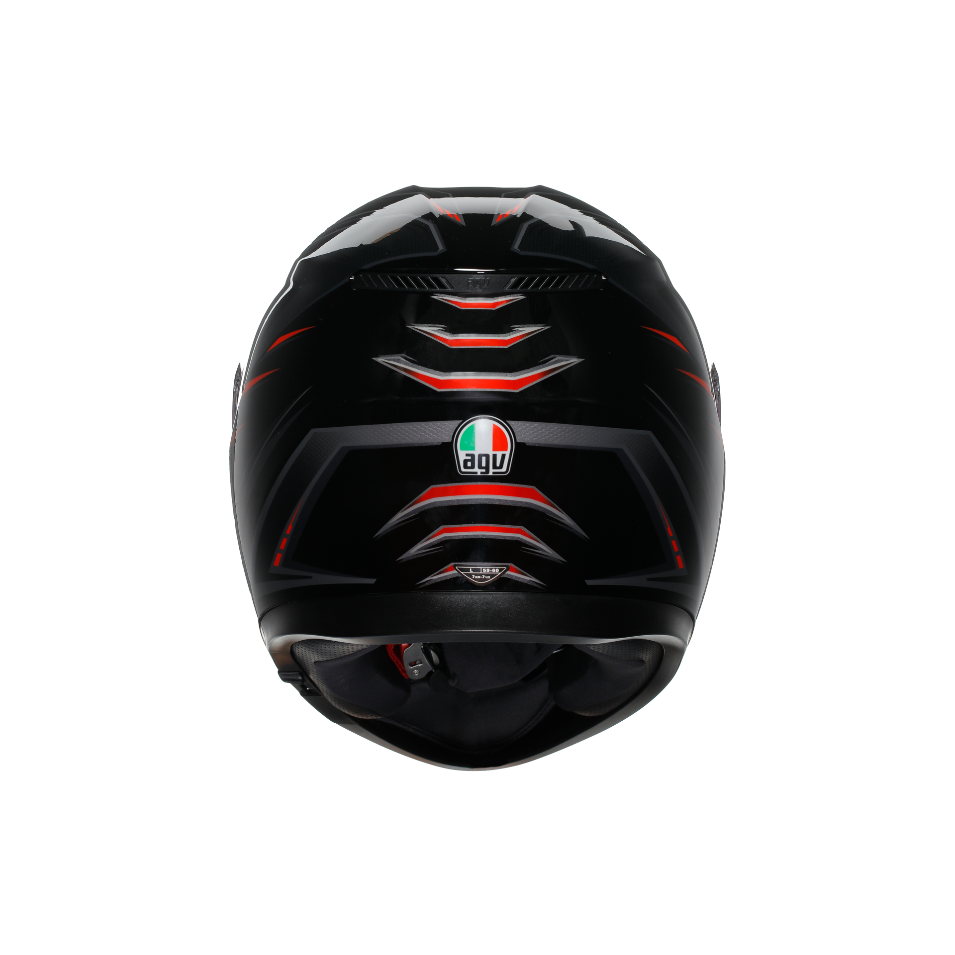 Agv K3 Syth Black Red Kapalı Kask - Kapalı Kasklar