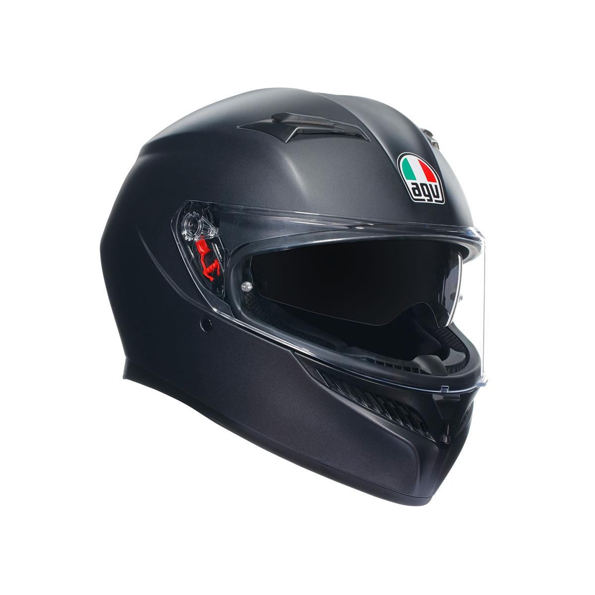 Agv K3 Mono Matt Black Kapalı Kask - Kapalı Kasklar
