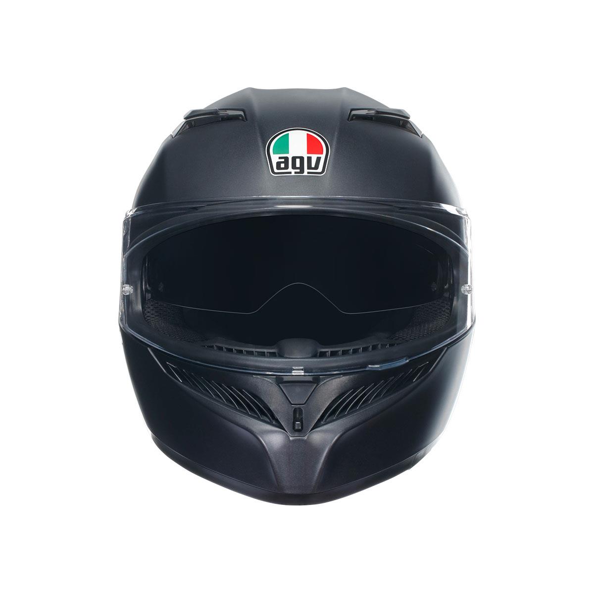Agv K3 Mono Matt Black Kapalı Kask - Kapalı Kasklar
