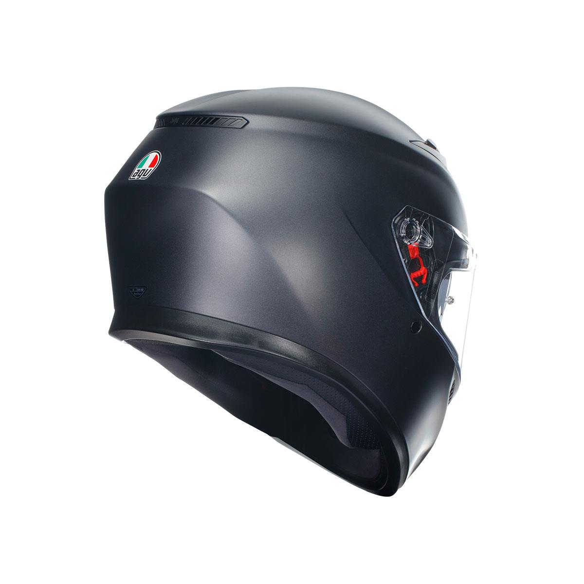 Agv K3 Mono Matt Black Kapalı Kask - Kapalı Kasklar
