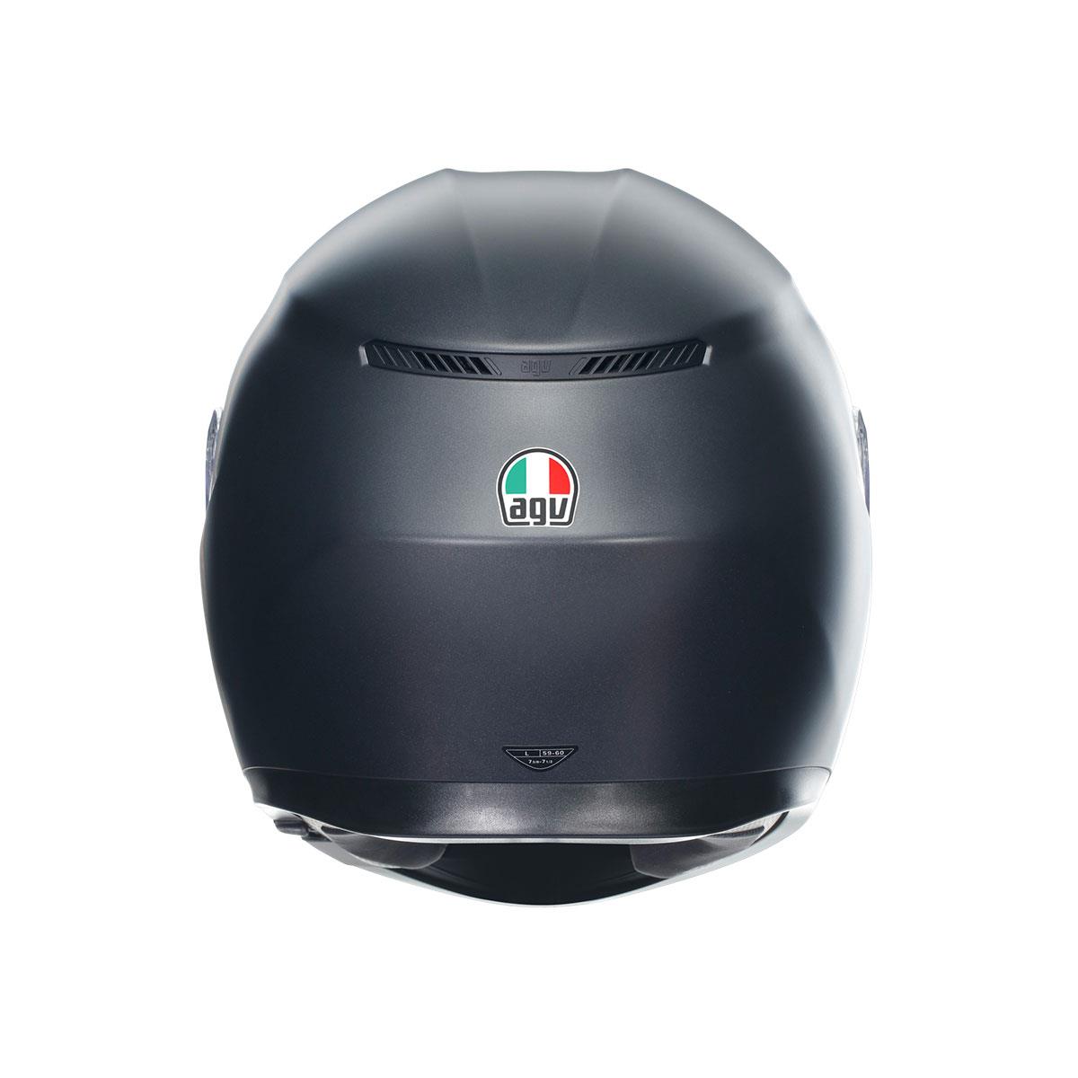 Agv K3 Mono Matt Black Kapalı Kask - Kapalı Kasklar