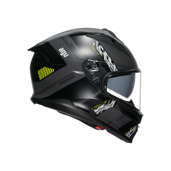 Agv K7 Kyber Matt Grey Yellow Fluo Kapalı Kask - Kapalı Kasklar