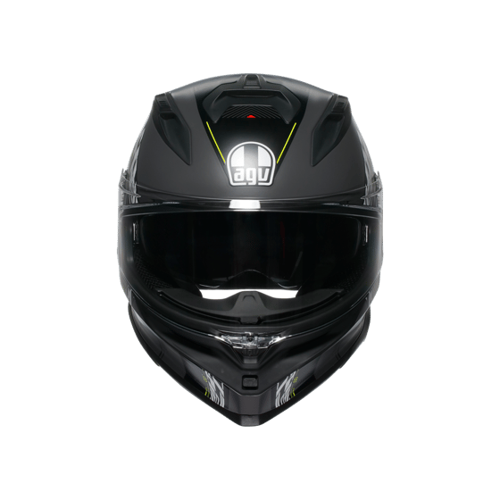 Agv K7 Kyber Matt Grey Yellow Fluo Kapalı Kask - Kapalı Kasklar