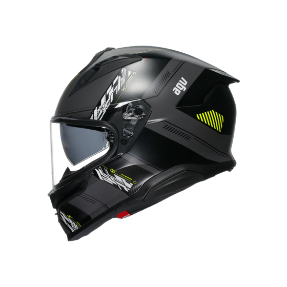Agv K7 Kyber Matt Grey Yellow Fluo Kapalı Kask - Kapalı Kasklar