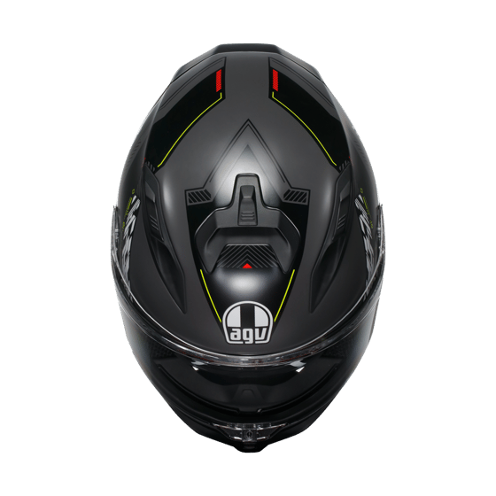 Agv K7 Kyber Matt Grey Yellow Fluo Kapalı Kask - Kapalı Kasklar