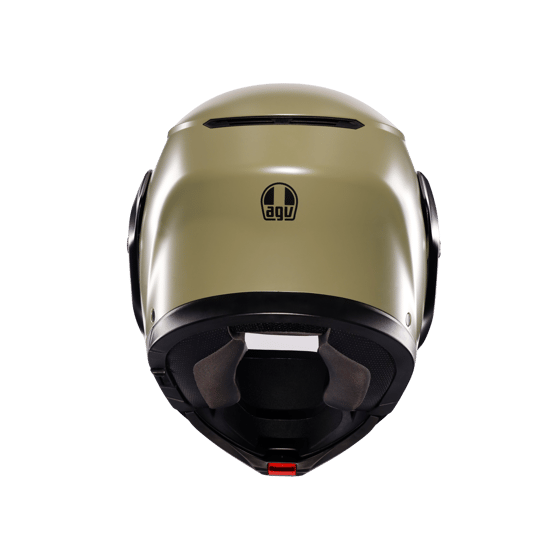 Agv Streetmodular Mono Matt Green Black Çene Açılır Kask - Çene Açılır Kasklar
