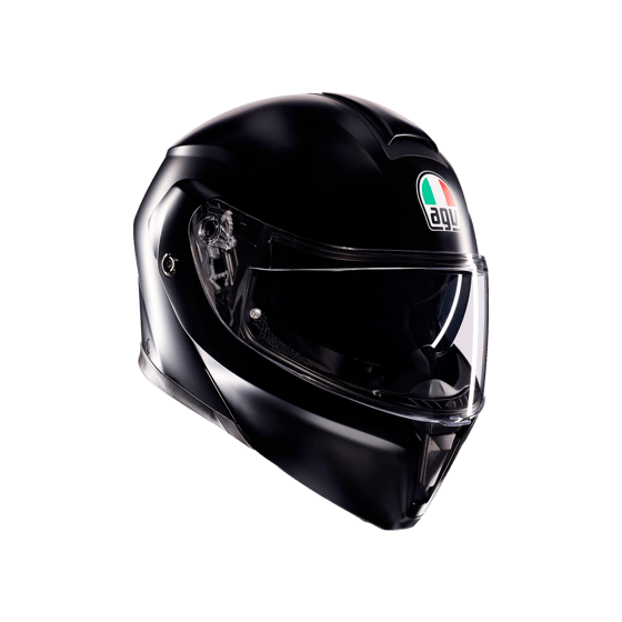 Agv Streetmodular Mono Matt Black Çene Açılır Kask - Çene Açılır Kasklar