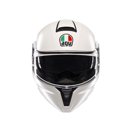 Agv Streetmodular Mono Matt Materia White Çene Açılır Kask - Çene Açılır Kasklar