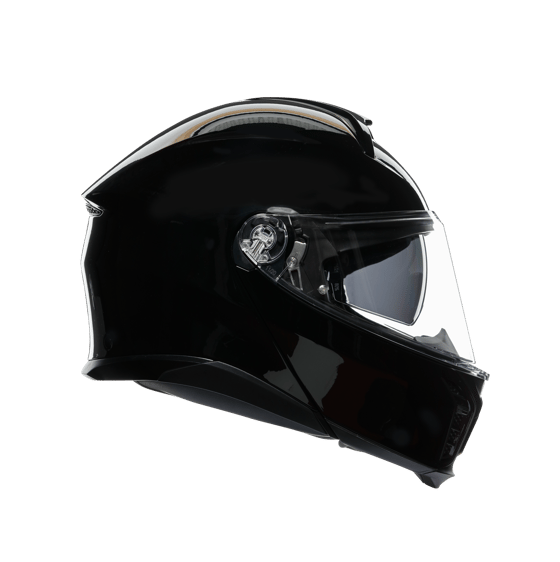 Agv Tourmodular Solid Mplk Black Çene Açılır Kask - Açık Kasklar