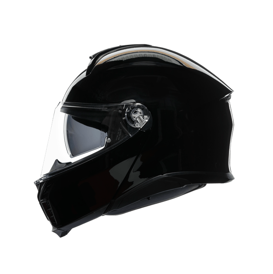 Agv Tourmodular Solid Mplk Black Çene Açılır Kask - Açık Kasklar