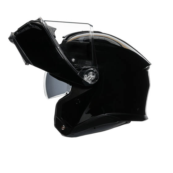 Agv Tourmodular Solid Mplk Black Çene Açılır Kask - Açık Kasklar