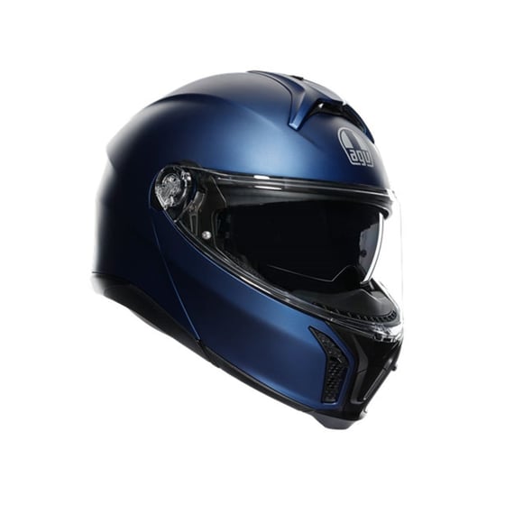 Agv Tourmodular Solid Mplk Galassia Blue Matt Çene Açılır Kask  - Çene Açılır Kasklar