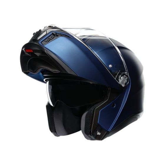 Agv Tourmodular Solid Mplk Galassia Blue Matt Çene Açılır Kask  - Çene Açılır Kasklar