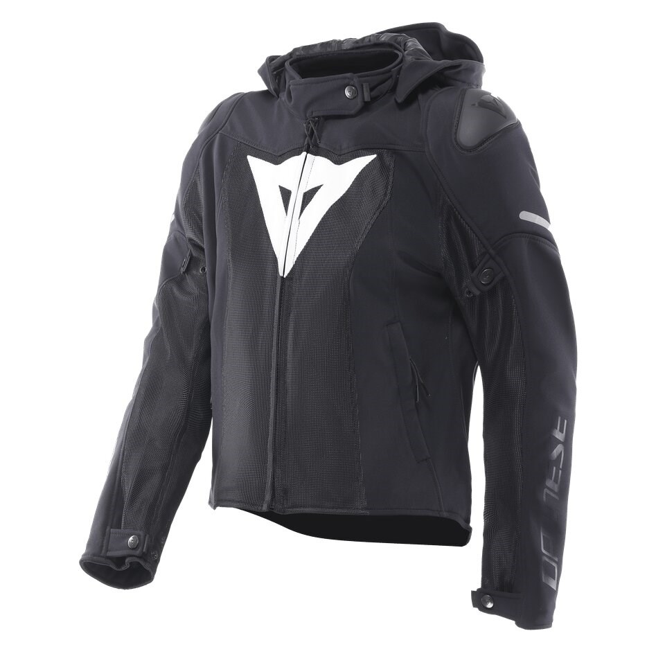 Dainese Super Sprint Black Air Black White Kadın Tekstil Mont - Montlar