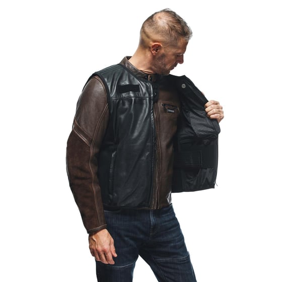 Dainese Smart Jacket Black Deri Airbag Yelek  - Smart Jacket