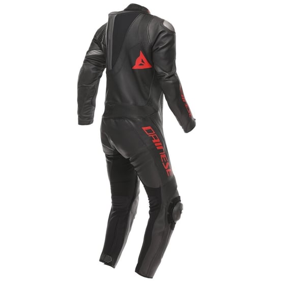 Dainese Demon Sprint Perf 1PC Leather Suit Black Black Red Lava Tek Parça Tulum - Tulumlar
