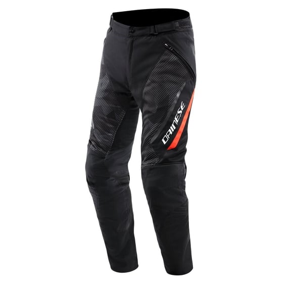 Dainese Drake 2 Super Air Black Ant Red Fluo Tekstil Pantolon - Pantolonlar