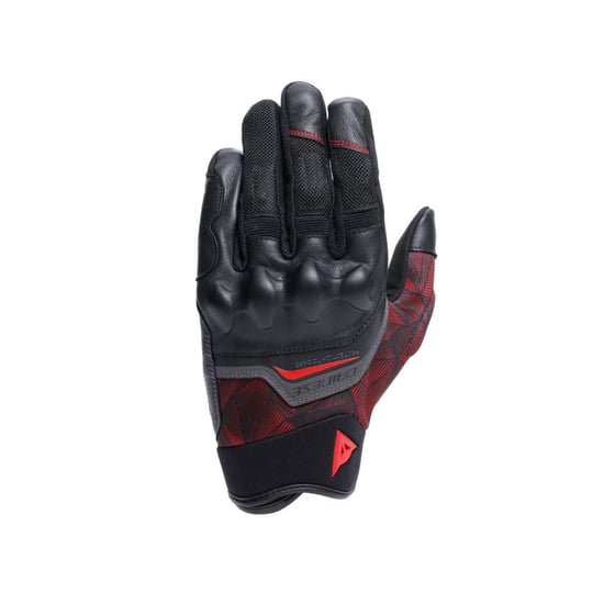 Dainese Ermex Black Red Lava Tekstil Eldiven - Eldivenler