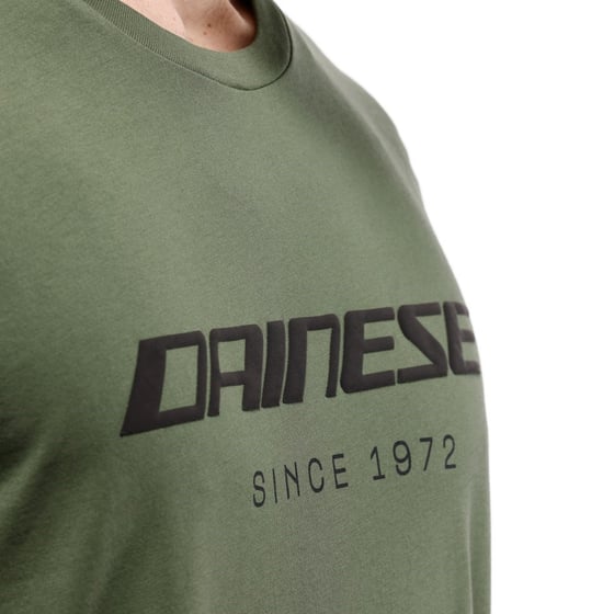 Dainese Essence Wordmark Green Bronze T-Shirt - T-Shirt
