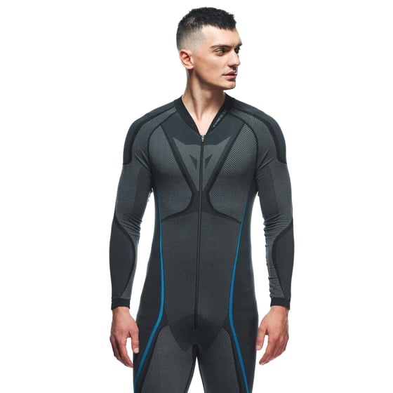 Dainese Dry Black Blue Tek Parça Termal İçlik  - Termal Kıyafetler