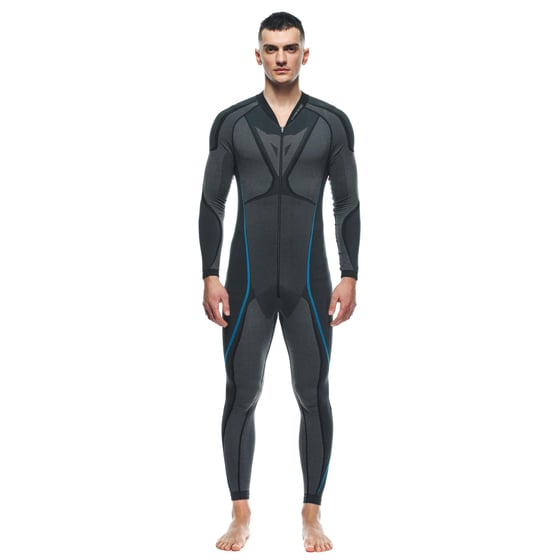 Dainese Dry Black Blue Tek Parça Termal İçlik  - Termal Kıyafetler