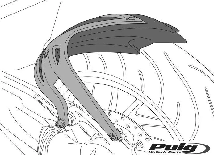Puig 2520C Carbon Arka İç Çamurluk - Motosiklet Çamurluk